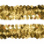 Тесьма с пайетками D16, шир. 30 мм/уп. 25+/-1 м, цвет золото - купить в Ельце. Цена: 1 087.39 руб.
