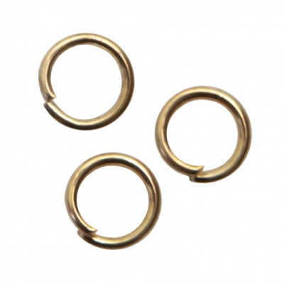 Кольцо  соединительное для бижутерии 5 мм, цв.-золото - купить в Ельце. Цена: 0.44 руб.