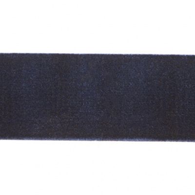 Лента бархатная нейлон, шир.25 мм, (упак. 45,7м), цв.180-т.синий - купить в Ельце. Цена: 800.84 руб.