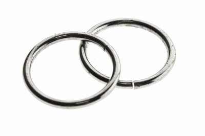 Кольцо металлическое d-15 мм, цв.-никель - купить в Ельце. Цена: 2.45 руб.