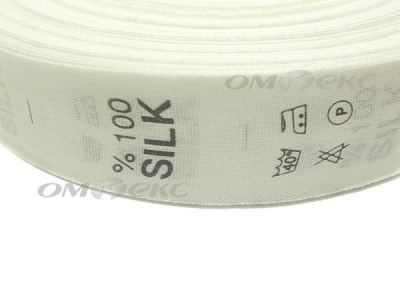 Состав и уход за тк.100% Silk (1000 шт) - купить в Ельце. Цена: 520.46 руб.