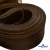 Регилиновая лента, шир.80мм, (уп.25 ярд), цв.- коричневый - купить в Ельце. Цена: 648.89 руб.