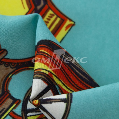 Плательная ткань "Фламенко" 16.2, 80 гр/м2, шир.150 см, принт этнический - купить в Ельце. Цена 241.49 руб.