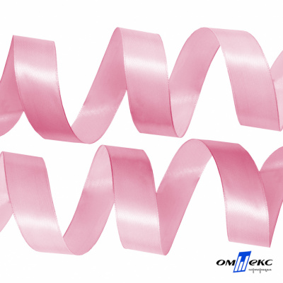 050-нежно-розовый Лента атласная упаковочная (В) 85+/-5гр/м2, шир.25 мм (1/2), 25+/-1 м - купить в Ельце. Цена: 53.96 руб.