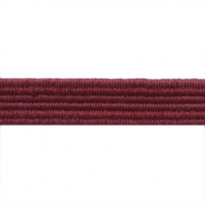 Резиновые нити с текстильным покрытием, шир. 6 мм ( упак.30 м/уп), цв.- 88-бордо - купить в Ельце. Цена: 155.22 руб.