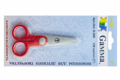 Ножницы G-508 детские 130 мм - купить в Ельце. Цена: 118.32 руб.