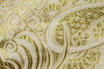 Ткань костюмная жаккард №5, 140 гр/м2, шир.150см, цвет золото - купить в Ельце. Цена 383.29 руб.