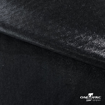 Трикотажное полотно голограмма, шир.140 см, #602 -чёрный/чёрный - купить в Ельце. Цена 385.88 руб.