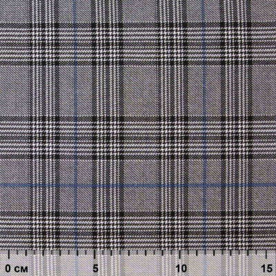 Ткань костюмная "Клер" 80% P, 16% R, 4% S, 200 г/м2, шир.150 см,#3 цв-серый/синий - купить в Ельце. Цена 412.02 руб.