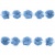 Тесьма плетеная "Рюш", упак. 9,14 м, цвет голубой - купить в Ельце. Цена: 45.87 руб.
