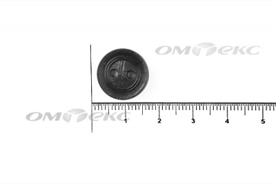 51820/15 мм (2 пр)  черные пуговицы - купить в Ельце. Цена: 0.87 руб.