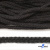 Шнур плетеный d-6 мм круглый, 70% хлопок 30% полиэстер, уп.90+/-1 м, цв.1078-черный - купить в Ельце. Цена: 594 руб.