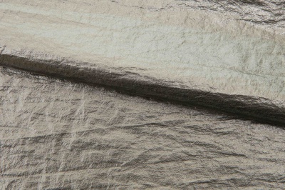 Текстильный материал "Диско"#1805 с покрытием РЕТ, 40гр/м2, 100% полиэстер, цв.6-тем.серебро - купить в Ельце. Цена 412.36 руб.