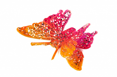 Бабочка декоративная пластиковая #10 - купить в Ельце. Цена: 7.09 руб.