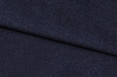 Ткань джинсовая №96, 160 гр/м2, шир.148см, цвет т.синий - купить в Ельце. Цена 350.42 руб.