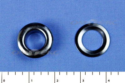 Люверсы металлические, блочка/кольцо, №5 (8 мм) упак.1000 шт- цв.никель - купить в Ельце. Цена: 392 руб.