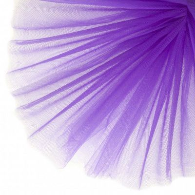 Фатин матовый 16-85, 12 гр/м2, шир.300см, цвет фиолетовый - купить в Ельце. Цена 96.31 руб.