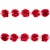 Тесьма плетеная "Рюш", упак. 9,14 м, цвет красный - купить в Ельце. Цена: 46.82 руб.