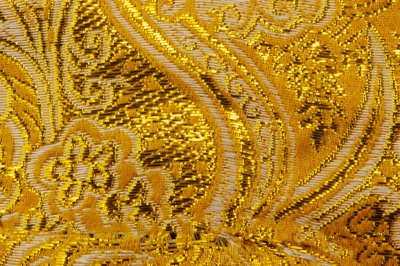 Ткань костюмная жаккард №12, 140 гр/м2, шир.150см, цвет жёлтый - купить в Ельце. Цена 383.29 руб.