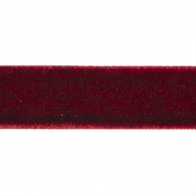 Лента бархатная нейлон, шир.12 мм, (упак. 45,7м), цв.240-бордо - купить в Ельце. Цена: 392 руб.