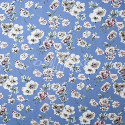 Плательная ткань "Фламенко" 12.1, 80 гр/м2, шир.150 см, принт растительный - купить в Ельце. Цена 243.96 руб.