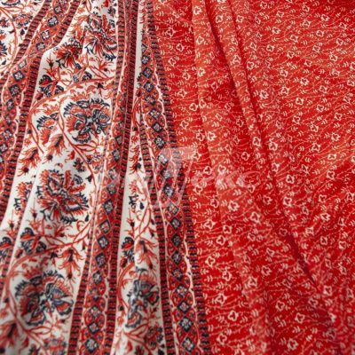 Плательная ткань "Фламенко" 24.1, 80 гр/м2, шир.150 см, принт этнический - купить в Ельце. Цена 243.96 руб.