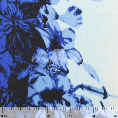 Плательная ткань "Фламенко" 19.1, 80 гр/м2, шир.150 см, принт растительный - купить в Ельце. Цена 241.49 руб.