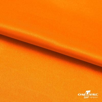 Поли креп-сатин 15-1263, 125 (+/-5) гр/м2, шир.150см, цвет оранжевый - купить в Ельце. Цена 155.57 руб.