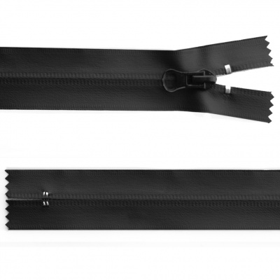 Молния водонепроницаемая PVC Т-7, 20 см, неразъемная, цвет чёрный - купить в Ельце. Цена: 21.56 руб.