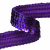 Тесьма с пайетками 12, шир. 20 мм/уп. 25+/-1 м, цвет фиолет - купить в Ельце. Цена: 786.13 руб.