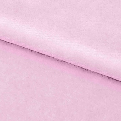 Велюр JS LIGHT 1, 220 гр/м2, шир.150 см, (3,3 м/кг), цвет бл.розовый - купить в Ельце. Цена 1 055.34 руб.