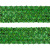 Тесьма с пайетками D4, шир. 35 мм/уп. 25+/-1 м, цвет зелёный - купить в Ельце. Цена: 1 308.30 руб.