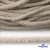 Шнур плетеный d-6 мм круглый, 70% хлопок 30% полиэстер, уп.90+/-1 м, цв.1077-лён - купить в Ельце. Цена: 588 руб.