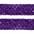 Тесьма с пайетками 12, шир. 35 мм/уп. 25+/-1 м, цвет фиолет - купить в Ельце. Цена: 1 308.30 руб.