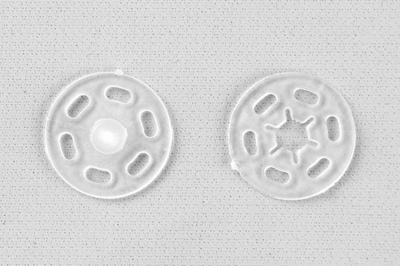 Кнопки пришивные пластиковые 15 мм, блистер 24шт, цв.-прозрачные - купить в Ельце. Цена: 68.79 руб.