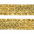 Тесьма с пайетками D16, шир. 35 мм/уп. 25+/-1 м, цвет золото - купить в Ельце. Цена: 1 281.60 руб.