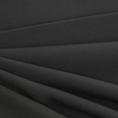 Костюмная ткань "Элис", 200 гр/м2, шир.150см, цвет чёрный - купить в Ельце. Цена 306.20 руб.