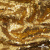 Трикотажное полотно, Сетка с пайетками,188 гр/м2, шир.140 см, цв.-тем.золото (#51) - купить в Ельце. Цена 505.15 руб.