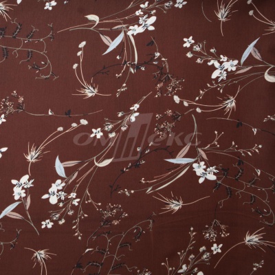 Плательная ткань "Фламенко" 2.2, 80 гр/м2, шир.150 см, принт растительный - купить в Ельце. Цена 239.03 руб.