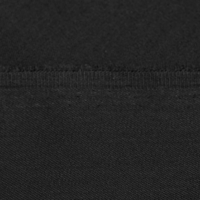 Костюмная ткань с вискозой "Рошель", 250 гр/м2, шир.150см, цвет чёрный - купить в Ельце. Цена 438.12 руб.