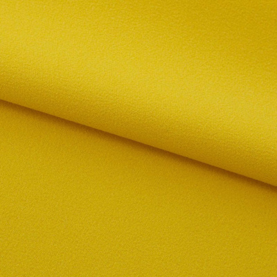 Креп стрейч Амузен 14-0756, 85 гр/м2, шир.150см, цвет жёлтый - купить в Ельце. Цена 194.07 руб.