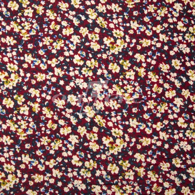 Плательная ткань "Софи" 5.1, 75 гр/м2, шир.150 см, принт растительный - купить в Ельце. Цена 243.96 руб.