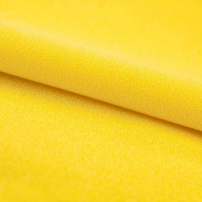 Креп стрейч Амузен 12-0752, 85 гр/м2, шир.150см, цвет жёлтый - купить в Ельце. Цена 194.07 руб.