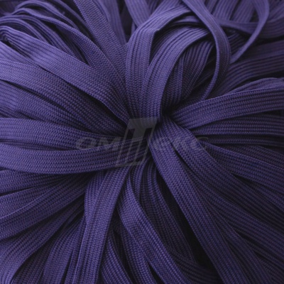 Шнур 15мм плоский (100+/-1м) №10 фиолетовый - купить в Ельце. Цена: 10.21 руб.