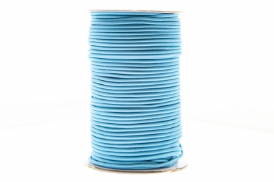 0370-1301-Шнур эластичный 3 мм, (уп.100+/-1м), цв.168 - голубой - купить в Ельце. Цена: 459.62 руб.