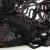 Трикотажное полотно с пайетками, шир.130 см, #311-бахрома чёрная - купить в Ельце. Цена 1 183.35 руб.
