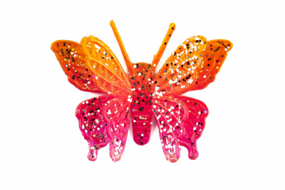 Бабочка декоративная пластиковая #10 - купить в Ельце. Цена: 7.09 руб.