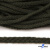 Шнур плетеный d-6 мм круглый, 70% хлопок 30% полиэстер, уп.90+/-1 м, цв.1075-хаки - купить в Ельце. Цена: 588 руб.