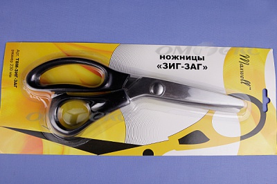 Ножницы ЗИГ-ЗАГ "MAXWELL" 230 мм - купить в Ельце. Цена: 1 041.25 руб.