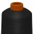 Нитки текстурированные кручёные, намот. 15 000 м, цвет чёрный - купить в Ельце. Цена: 237.24 руб.